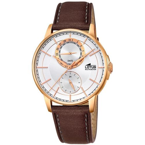 Lotus by Festina Uhr Herren Armbanduhr 18324/1 Leder braun