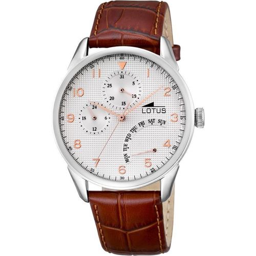 Lotus by Festina Uhr Herren Armbanduhr 10131/1 Lederarmband braun