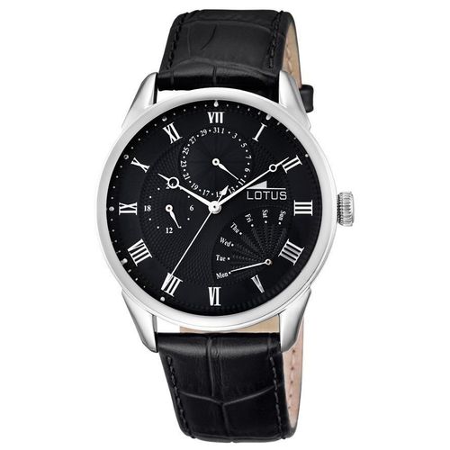 Lotus Uhr by Festina Herren Armbanduhr 10131/4 Lederarmband schwarz