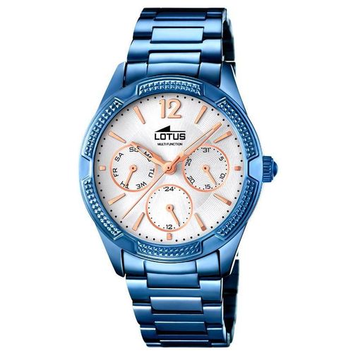 Damen Uhr Lotus by Festina Armbanduhr 18248/1 Multifunktion blau