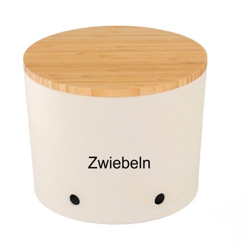 3er Set Zwiebel-, Knoblauch- & Kartoffeltopf creme weiß Magu Natur Design