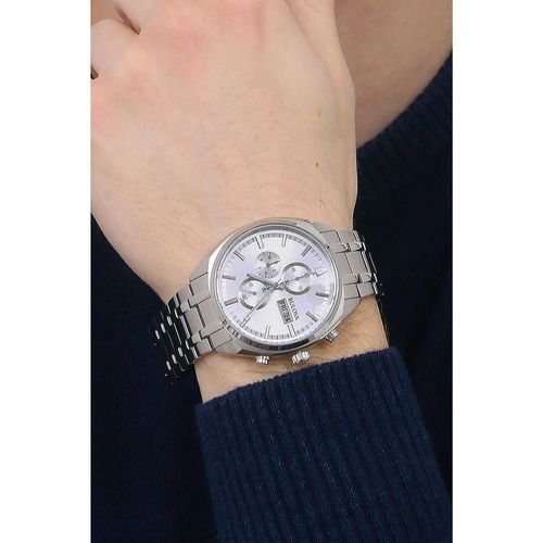 Chronograph Bulova Versilbert/Stahl Kollektion Classic - mann