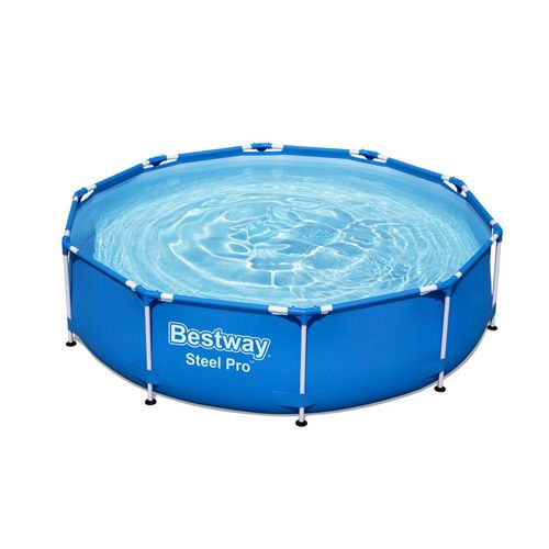 Bestway Pool - Steel Pro - 305 x 76 cm - Inklusive Solarsegel & Filterpumpe