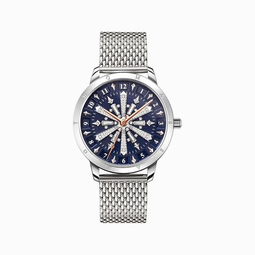 Thomas Sabo Damenuhr Damen Quarz Milanaise Armband Blau Silber WA0390-201-209
