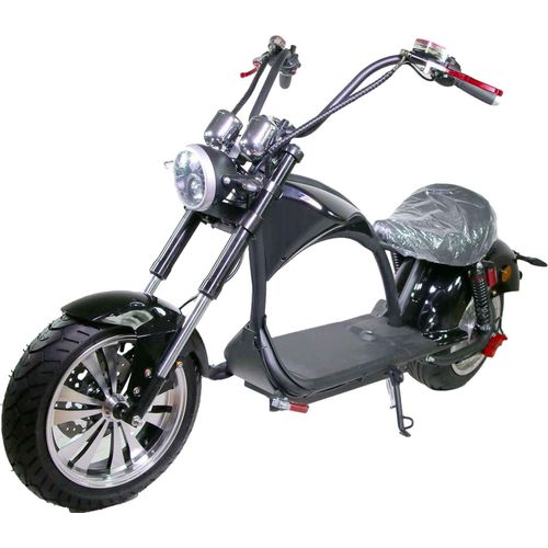 Motorroad Chopper RE10CP4 Elektro-Chopper Schwarz 45km/h 60V25Ah Alufelgen 3kW Elektroroller