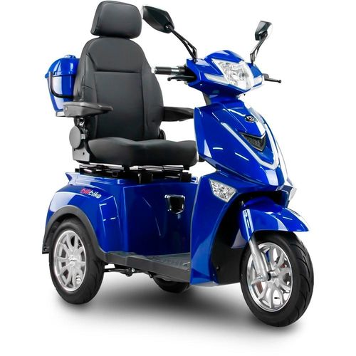 Seniorenmobil Elektromobil Senioren Elektroller BILI BIKE SHINO G4 mit Straßenzulassung, Dreirad, TRIKE, 1000 W, 60V 20Ah Lithium Akku, 25 km/h, Blau
