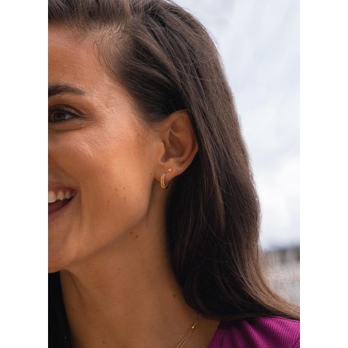Jackie Gold Jackie JKE23.264 Dames Oorringen Goud 12mm JKE23.264 Ohrringe