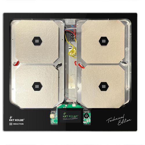 Induktionskochfeld 60 cm / TFT-Touchdisplay / Autark / 7,2 kW / 4 Zonen / 2 Flexzonen / 9 Stufen / Rahmenlos / Schnellaufheizung / BBQ-Funktion / IND5905EDIT