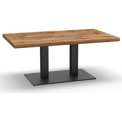 Gastro Loungetisch 120x80 cm | Eiche Rom Natur | Gusseisengestell