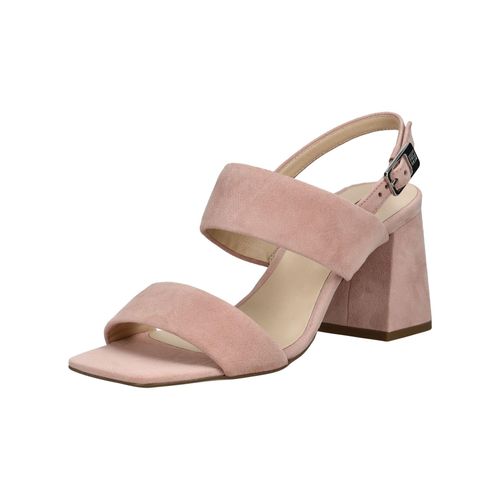 High-Heel-Sandalette HÖGL "Högl Sandalen Veloursleder", Damen, Gr. 38, rosa (powder), Veloursleder, Schuhe