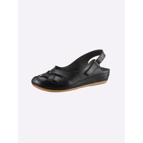 Slipper GEMINI, Damen, Gr. 41, schwarz, Leder, Schuhe