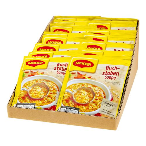 Maggi Guten Appetit Buchstabensuppe ergibt 1 Liter, 16er Pack