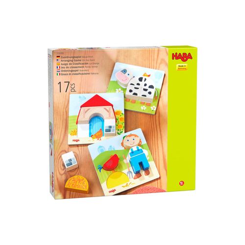 HABA Unisex Lernspielzeug Zuordnungsspiel Bauernhof 1er Pack