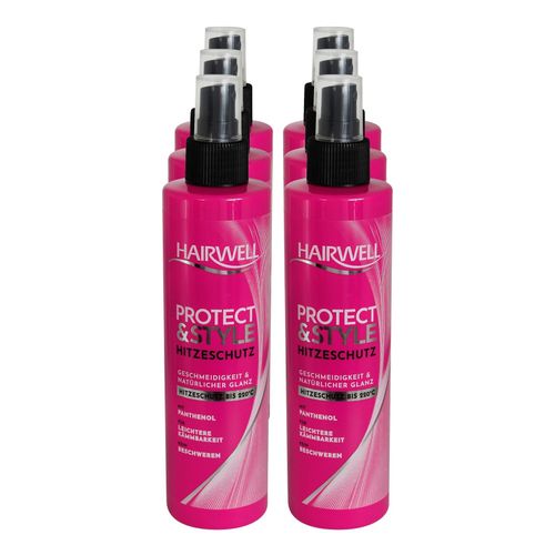 Hairwell Hitzeschutz Spray 250 ml, 6er Pack
