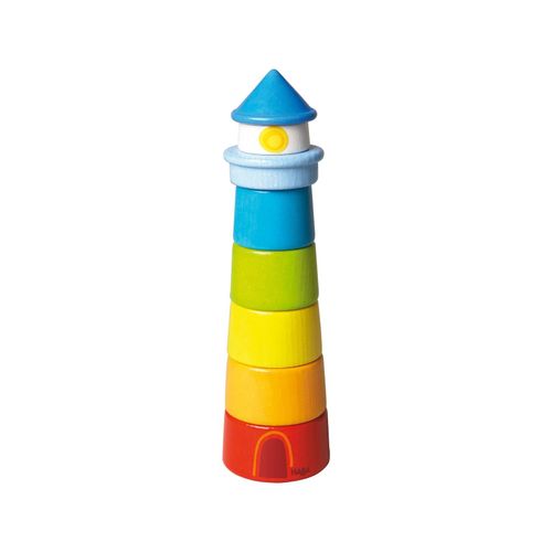 HABA Unisex Stapelspielzeug Stapelspiel Leuchtturm 1er Pack