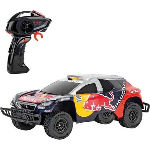 Carrera Ferngesteuertes Rennauto RedBull Peugeot 08 DKR 16" 1:16