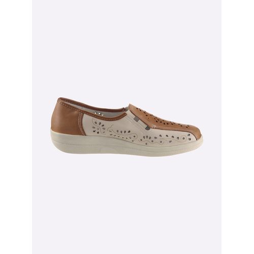 Slipper AIRSOFT, Damen, Gr. 40, beige, Glattleder, klassisch, Schuhe