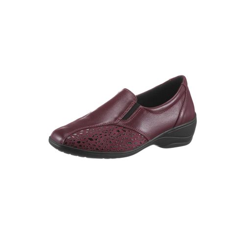 Slipper AIRSOFT, Damen, Gr. 41, rot (bordeaux), Glattleder, Basic, Schuhe