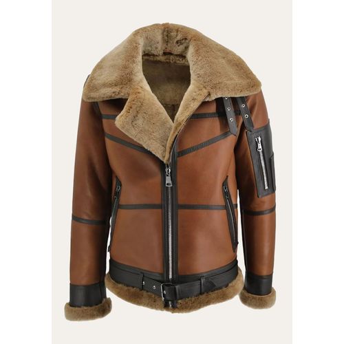 Lammfelljacke - B16 WHISKY - Größe: M