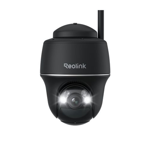 Reolink Argus PT, 2K+ 5MP PTZ Solar/Akku Überwachungskamera Outdoor, 2,4/5GHz WiFi, Personen/Fahrzeugerkennung, 2-Wege-Audio, Schwarz