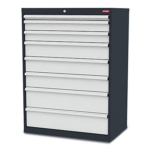 STIER Schubladenschrank mit 8 Schubladen BxTxH 900x575x1220 mm