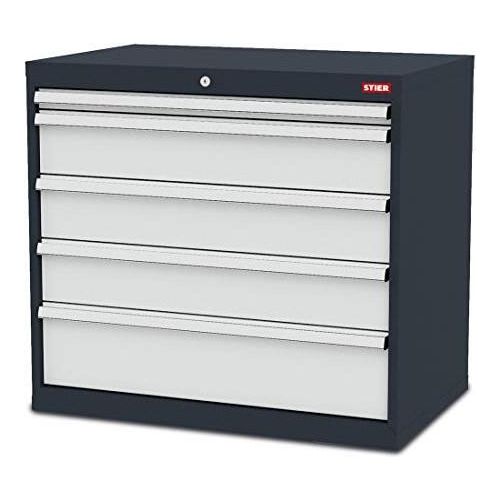 STIER Schubladenschrank mit 5 Schubladen BxTxH 900x575x820 mm