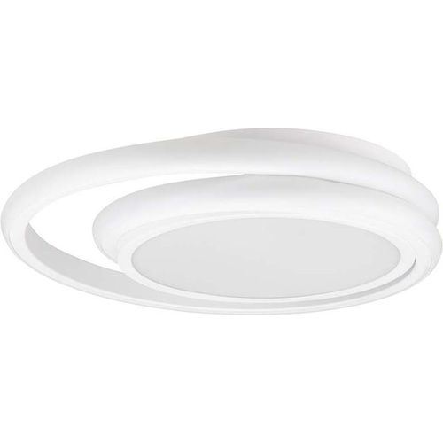 LED Deckenleuchte, Metall, Weiß, Elegant, Durchmesser 46,5cm