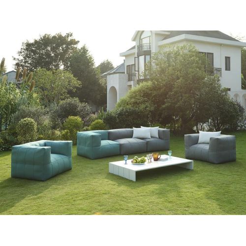 Gartensessel mit Armlehnen - Stoff - Anthrazit - LIVAI von MYLIA