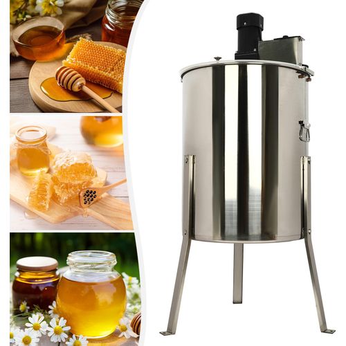 Elektrische Honigschleuder, Effizientes Design Honigschleuder mit Schiebedeckel, Abscheider, Wabenschleuder
