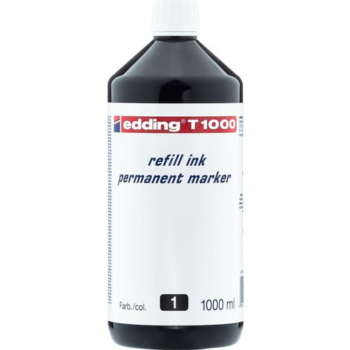 Nachfülltinte edding T 1000 für edding Permanentmarker 1000ml schwarz Packung mit 6 Stück