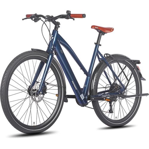 FAFREES F700W City E-Bike - Motor 250W Akku 36V10AH mit Alurahmen hydraulische Bremsen - Blau