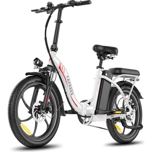 E-Bike FAFREES F20+ - Motor 250W Akku 36V20Ah 20 Zoll R?der Mechanische Scheibenbremse - Wei?