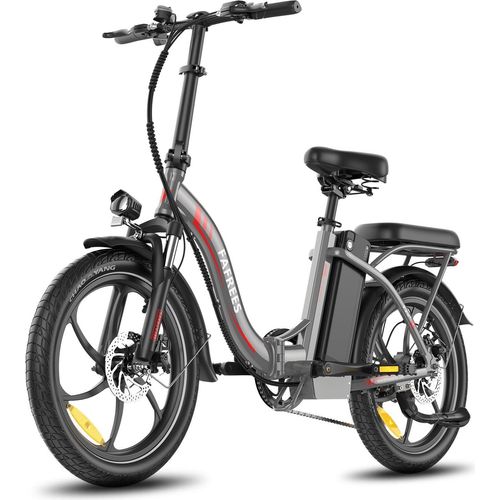 E-Bike FAFREES F20+ - Motor 250W Akku 36V20Ah 20 Zoll R?der Mechanische Scheibenbremse - Grau