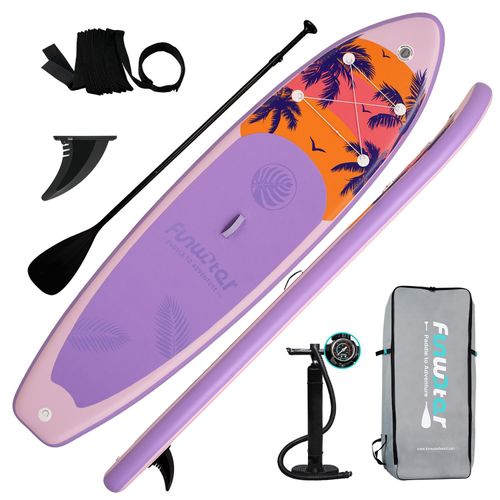 FunWater Stand up paddle Board, SUP Board Set, Stand up Paddle Board,SUP paddle Board,Handpumpe,335x83x15cm, bis150kg,Farbe