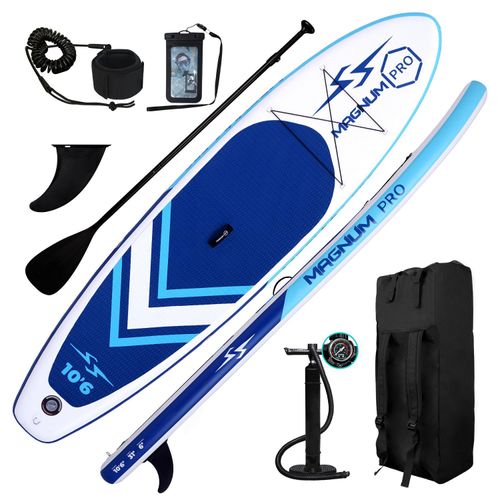 FunWater Stand up paddle Board, SUP Board Set, Stand up Paddle Board,SUP paddle Board,Handpumpe,320x79x15cm, bis150kg,Blau