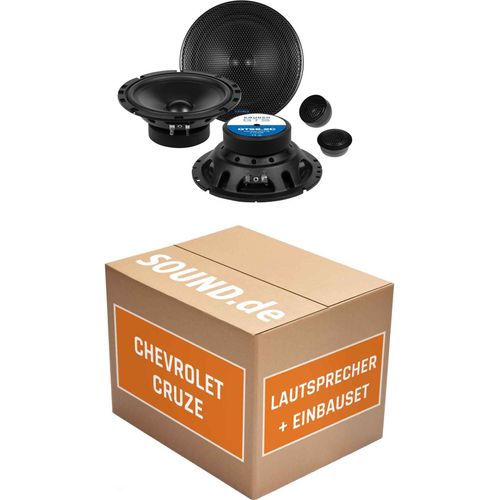 Lautsprecher Boxen Einbaupaket Front Crunch GTS passend für Cevrolet Cruze J300 | 2x Tief-Mitteltöner 2x Hochtöner 4x Frequenzweiche