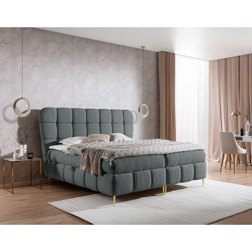 YOURHOUSE24 Boxspringbett LOLLY Hotelbett Mit Zwei Bettkasten Kontinentales Bett (Farbe: corbett 98, Größe: 120x200 cm)