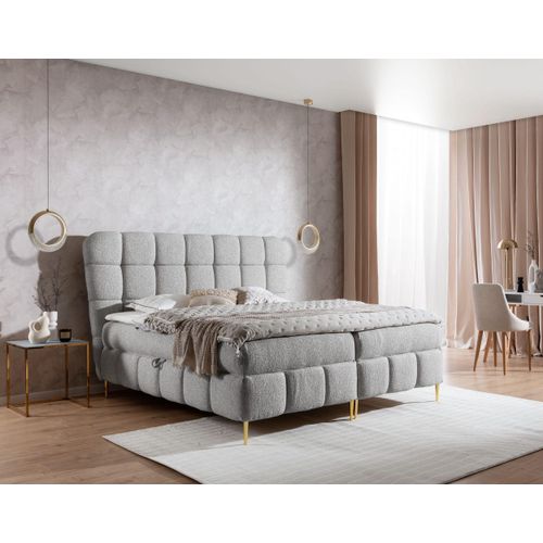 YOURHOUSE24 Boxspringbett LOLLY Hotelbett Mit Zwei Bettkasten Kontinentales Bett (Farbe: corbett 82, Größe: 180x200 cm)