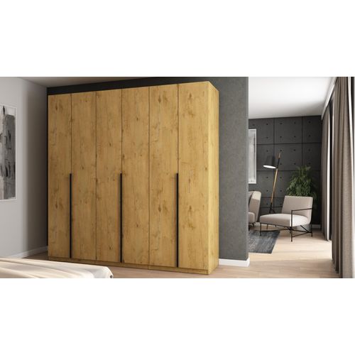 Kleiderschrank 240x240 cm in Eichenoptik Lancelot mit Premium-Beschlägen