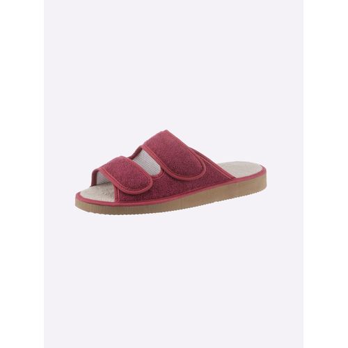 Pantolette CASUAL LOOKS, Damen, Gr. 40, rot (bordeaux), Textil, Schuhe