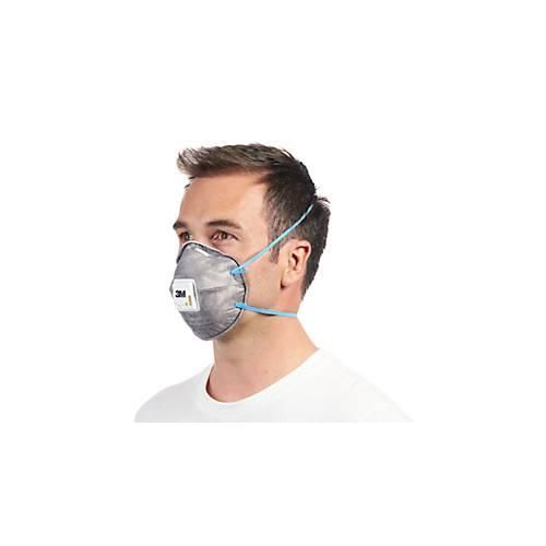 Atemschutzmaske 3M Cool Flow™ 9922, Typ FFP2, 94 % Partikelfilterung, geruchshemmend, mit Ventil, grau, 2 Stück