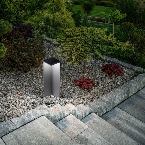 LED-Solarwegeleuchte Fold, dunkelgrau, Bewegungsmelder, IP54