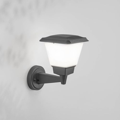 Außenwandleuchte Lena, dunkelgrau, Metall, E27, 27 cm, IP54