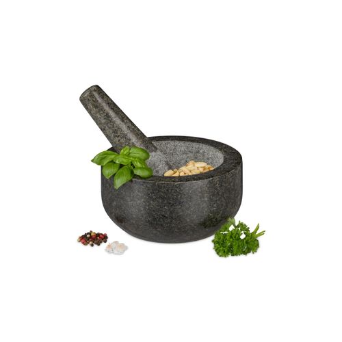relaxdays Mörser »mit Stössel 16 cm«