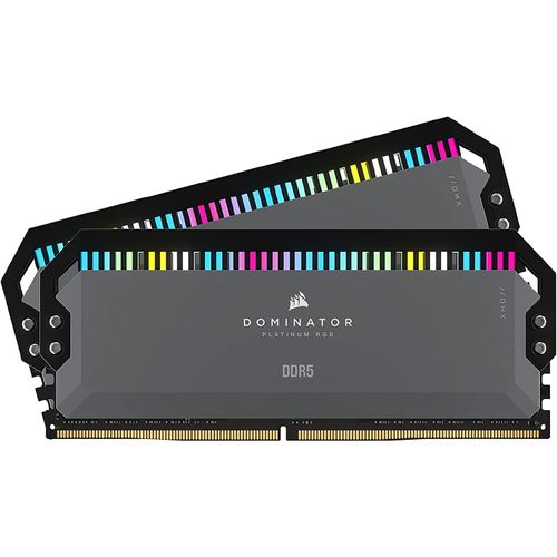 Corsair Arbeitsspeicher »DOMINATOR PLATINUM RGB DDR5 5600 64GB (2x32GB)«, RGB Beleuchtung ICUE, AMD optimiert