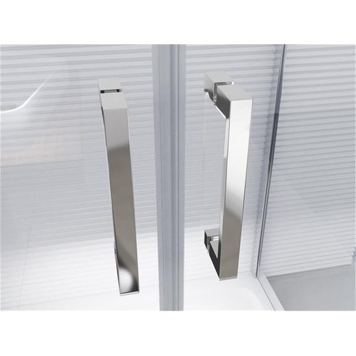 Glaszentrum Hagen - 100x90x100x195cm - Mille Duschkabine Dusche Duschabtrennung - 8mm/6mm - ESG Glas