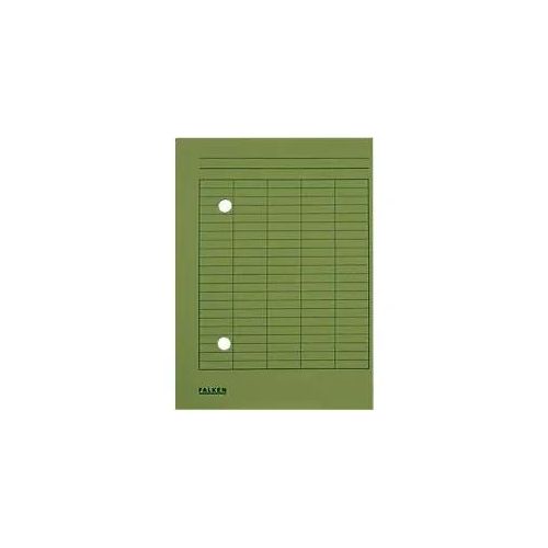 Falken Umlaufmappe mit 2 Löchern und Druck auf Vorderseite DIN A4 Manila Grün 22 x 31,8 cm 100 Stück Image