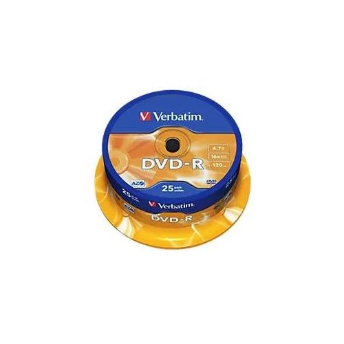 Verbatim DVD-R Spindle Silber 16x 4.7 GB 25 Stück