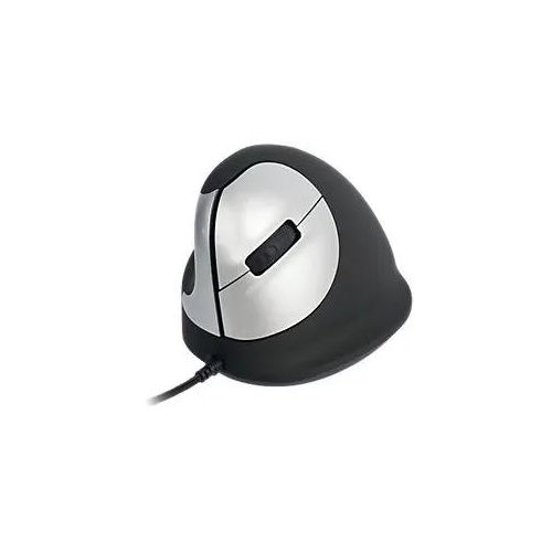 R-Go Tools Medium Ergonomische Maus Verkabelt Schwarz Geeignet Für Linkshänder