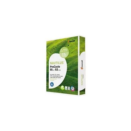 Nautilus ProCycle DIN A3 Druckerpapier 80 g/m2 Glatt Weiß 500 Blatt Image